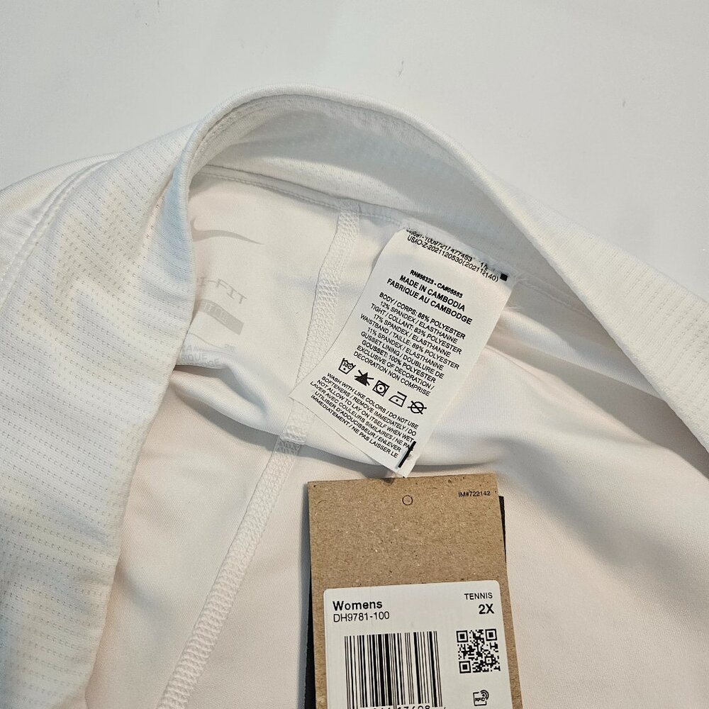 NWT Nike White Dri-Fit Slim Fit Skort Size XXL - Picture 4 of 11